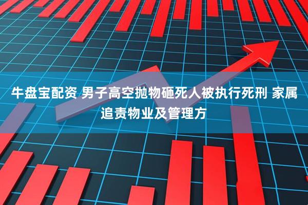 牛盘宝配资 男子高空抛物砸死人被执行死刑 家属追责物业及管理方